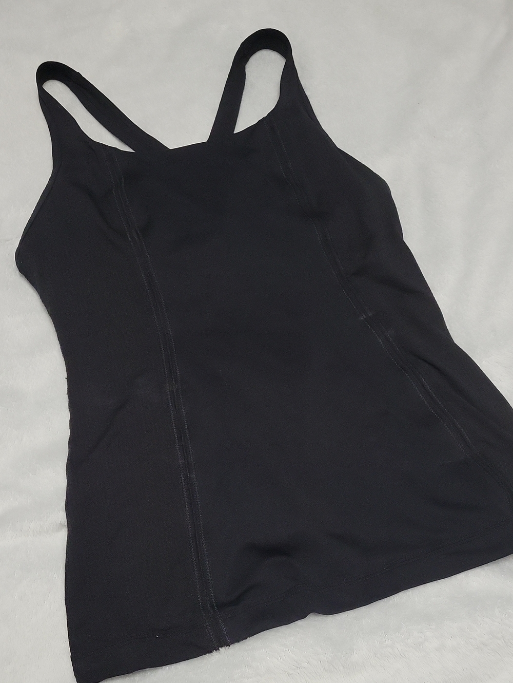 Lululemon Size 6 Vintage Energy Tank Top Black Size With Hidden Pocket